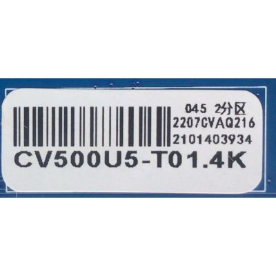 T-CON ORIGINAL PARA TV JVC / NUMERO DE PARTE CV500U5-T01.4K / CV92514C2A / 2207CVAQ216 / 2101403934 / MODELO SI50URF / PG50SKA / 100012585 50" - Imagen 2